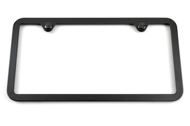 Black Chrome License Plate Frame