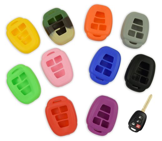 Pair (2), Toyota Camry Silicone Rubber Key Remote Cover  2012 - 2017