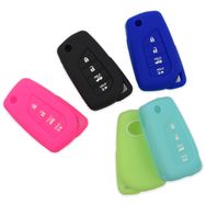 Pair (2), Toyota Corolla Solid Silicone Rubber Remote Cover 2020 - 2026 w/Flip out Key