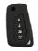 Pair (2), Toyota Corolla Solid Silicone Rubber Remote Cover 2020 - 2026 w/Flip out Key
