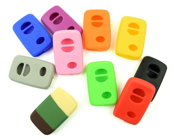 Pair(2), Toyota Highlander Smart Entry Silicone Rubber Remote Cover 2009 - 2013