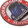 Volkswagen Service Bug Embossed Tin Decorative Sign - Toolbox Refrigerator Magnet