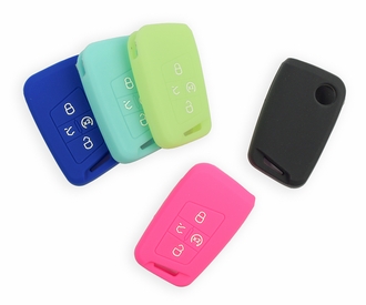 Pair (2), Volkswagen Tiguan Solid Silicone Rubber Remote Cover  2018 - 2023