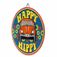 VW Happy Hippie Embossed Tin Garage Decorative Sign - 12 Inch