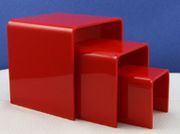 Red Acrylic Risers