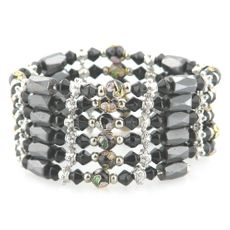 Cloisonne Beaded Magnetic Hematite Wrap Bracelet 33"   (Sold Out)