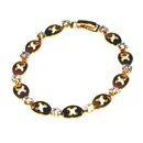 Fashion Faux Gold Bracelet with Crystal Diamond