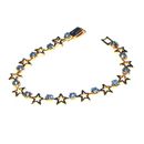 Fashion Faux Gold Bracelet with Crystal Diamond