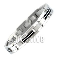 High Fashion Men's Magnetic Bracelet with CZ Diamonds   (Sold Out)