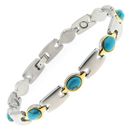Lady's Magnetic Bracelet Beaded with Turquoise (Sold Out)