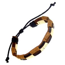 Leather & Rope Fashion Bracelet   (Sold Out)