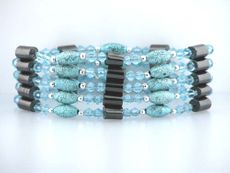 Magnetic Hematite Fashion Wrap Bracelet 35" (Sold Out)