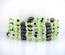Magnetic Hematite Fashion Wrap Bracelet 35"   (Sold Out)