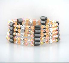 Magnetic Hematite Fashion Wrap Bracelet 37" (Sold Out)