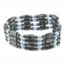 Magnetic Wrap Bracelet with Catseye Beads 28"