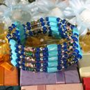 Magnetic Wrap Necklace Bracelet with Cloisone 36"