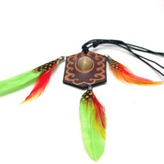Tribal Feather Pendant Fashion Necklace