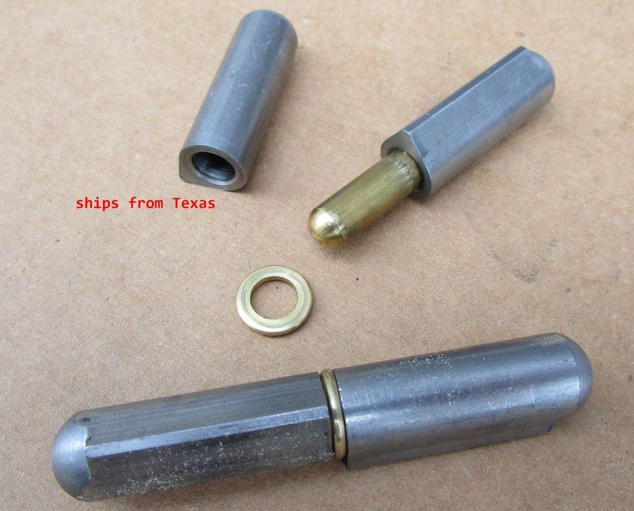 33/16" BBQ Smoker Pit Bullet Teardrop Door Hinge Hinges Stove Weld On Brass Pin