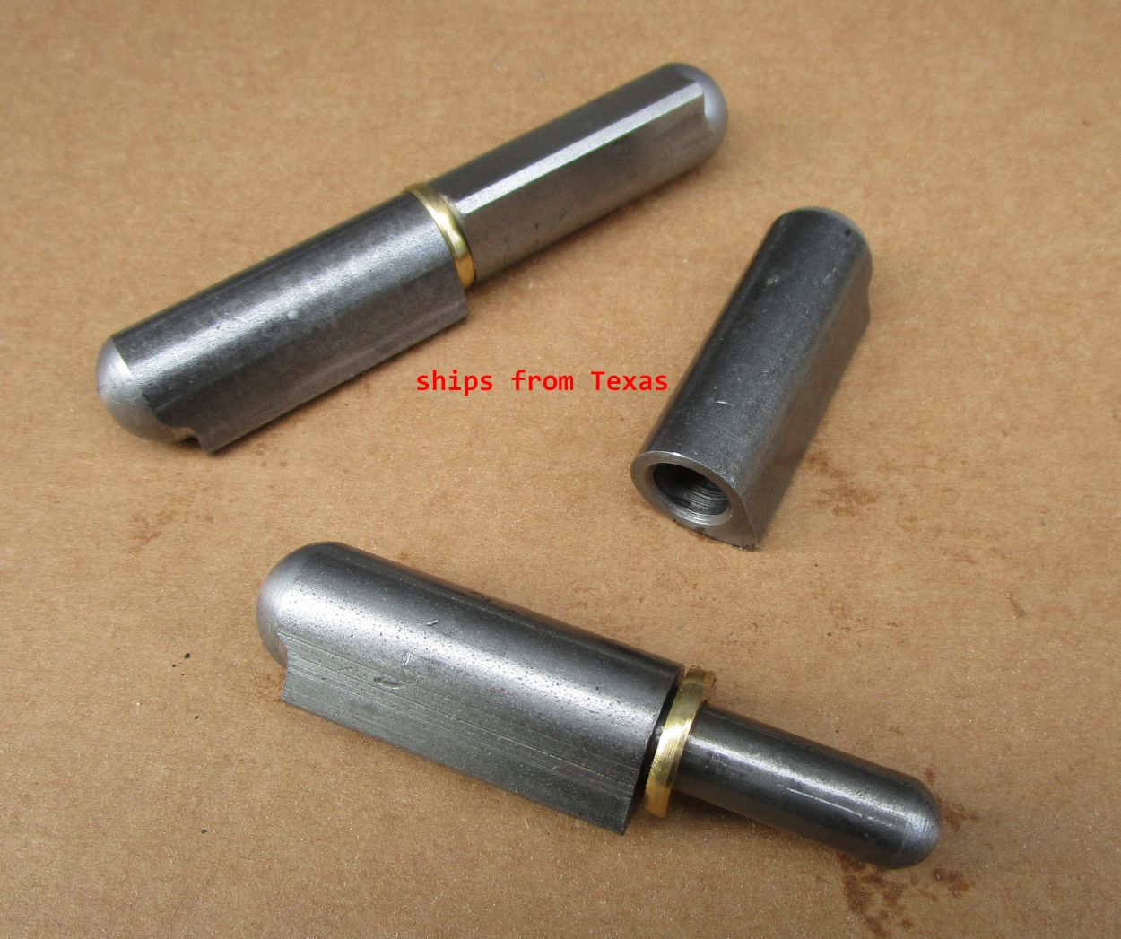 4"X 5/8"Weld On Bbq Smoker Pit Bullet Door Lid Hinge Non greasable Brass Pin (2)