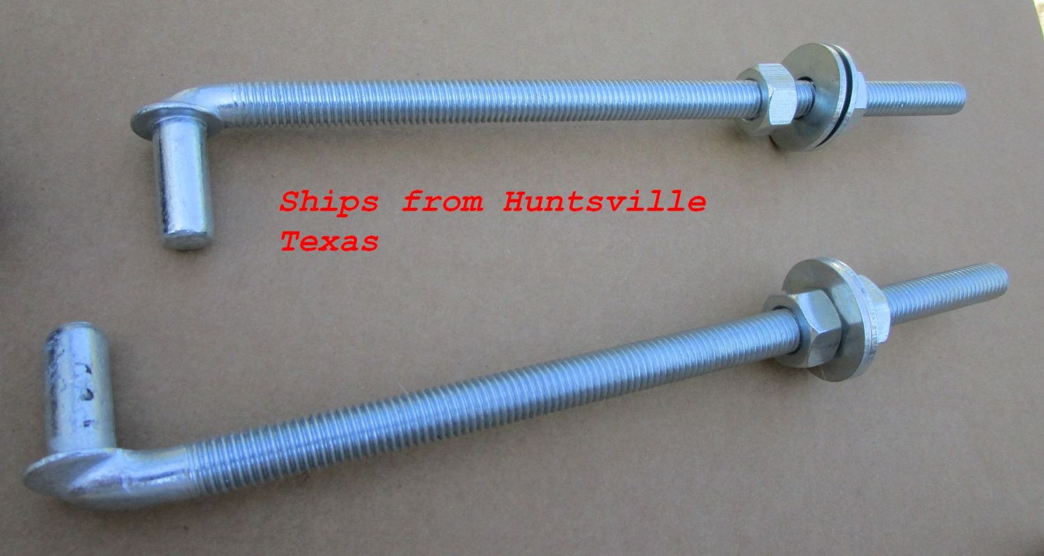 5/8" X 12" Threaded J Bolt Adjustable Male Post Pin Hinge Chain Link