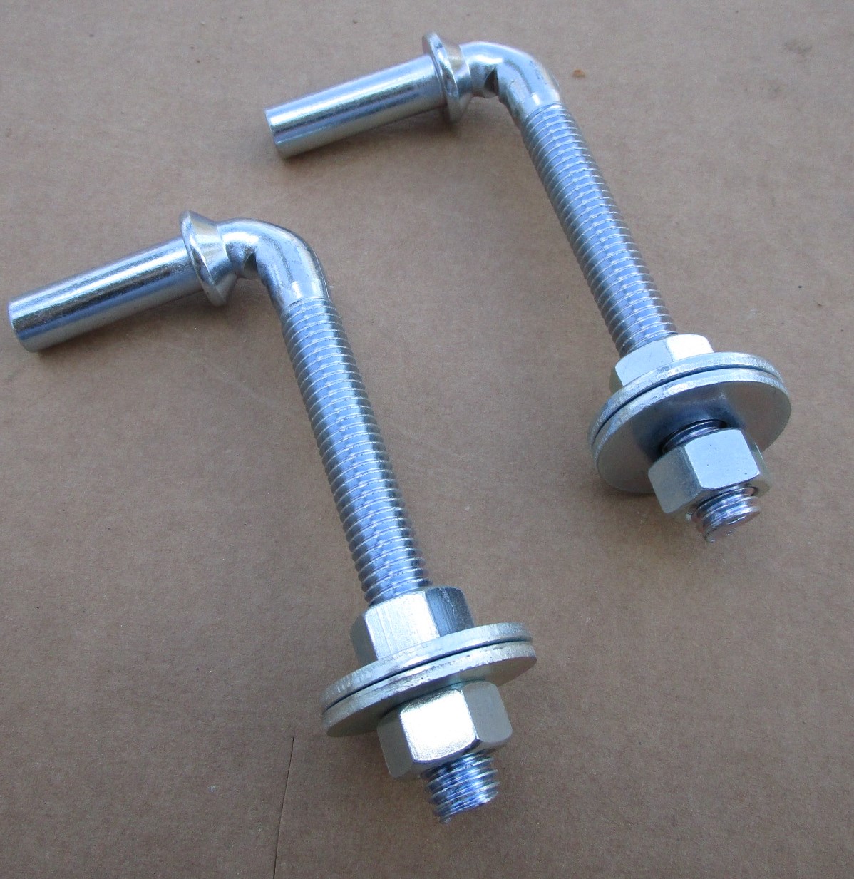 Chain Link Gate JBOLT HINGE 1/2" pin 4.5" Long Threaded (2 Hinges)