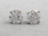 0.48 ctw DIAMOND STUD EARRINGS LAB GROWN 1/4 CT EACH FVS SPARKLY LOW PRICE