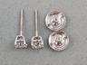 0.48 ctw DIAMOND STUD EARRINGS LAB GROWN 1/4 CT EACH FVS SPARKLY LOW PRICE