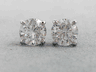 0.60 CTW DIAMOND STUD EARRINGS 1/3 CARAT EACH LAB GROWN DIAMONDS F VS LOW PRICE