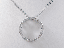 0.62 CTW LAB GROWN DIAMOND CIRCLE PENDANT WITH CHAIN 
