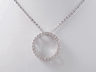 0.62 CTW LAB GROWN DIAMOND CIRCLE PENDANT WITH CHAIN 