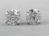 0.71 CTW DIAMOND STUD EARRINGS LAB GROWN 1/3 CARAT EACH F VS SPARKLY