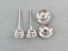 0.71 CTW DIAMOND STUD EARRINGS LAB GROWN 1/3 CARAT EACH F VS SPARKLY
