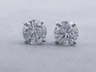 0.78 CTW ROUND CUT LAB GROWN DIAMOND STUD EARRINGS F VS (b)