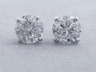 0.78 CTW ROUND CUT LAB GROWN DIAMOND STUD EARRINGS F VS (b)