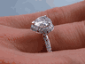 0.90 CTW HEART SHAPE DIAMOND ENGAGEMENT RING I SI1