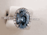 1.12 CTW BLUE LAB GROWN DIAMOND RING CERTIFIED