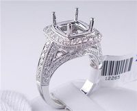 1.19 CTW DIAMOND SEMI-SET ENGAGEMENT RING WHITE GOLD
