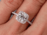1.22 CTW ROUND CUT LAB GROWN DIAMOND ENGAGEMENT RING I VS2