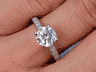 1.23 CTW DIAMOND ENGAGEMENT RING LAB GROWN H SI1 LOW PRICE
