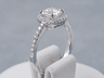 1.26 CTW PRINCESS CUT DIAMOND ENGAGEMENT RING H-I VS2