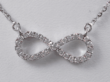 1/3 CTW LAB GROWN DIAMOND INFINITY NECKLACE ON 18 INCH CHAIN
