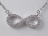 1/3 CTW LAB GROWN DIAMOND INFINITY NECKLACE ON 18 INCH CHAIN