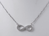 1/3 CTW LAB GROWN DIAMOND INFINITY NECKLACE ON 18 INCH CHAIN
