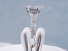 1.31 CTW PEAR SHAPE DIAMOND ENGAGEMENT RING H SI2