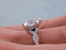 1.31 CTW PEAR SHAPE DIAMOND ENGAGEMENT RING H SI2