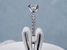 1.32 CTW PRINCESS CUT DIAMOND ENGAGEMENT RING