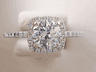  1.34 CTW ROUND CUT LAB GROWN DIAMOND ENGAGEMENT RING D I1