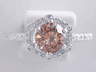 1.36 CTW ROUND BRILLIANT CUT DIAMOND ENGAGEMENT RING NATURAL CHOCOLATE VS2