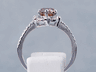 1.36 CTW ROUND BRILLIANT CUT DIAMOND ENGAGEMENT RING NATURAL CHOCOLATE VS2