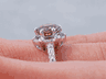 1.36 CTW ROUND BRILLIANT CUT DIAMOND ENGAGEMENT RING NATURAL CHOCOLATE VS2
